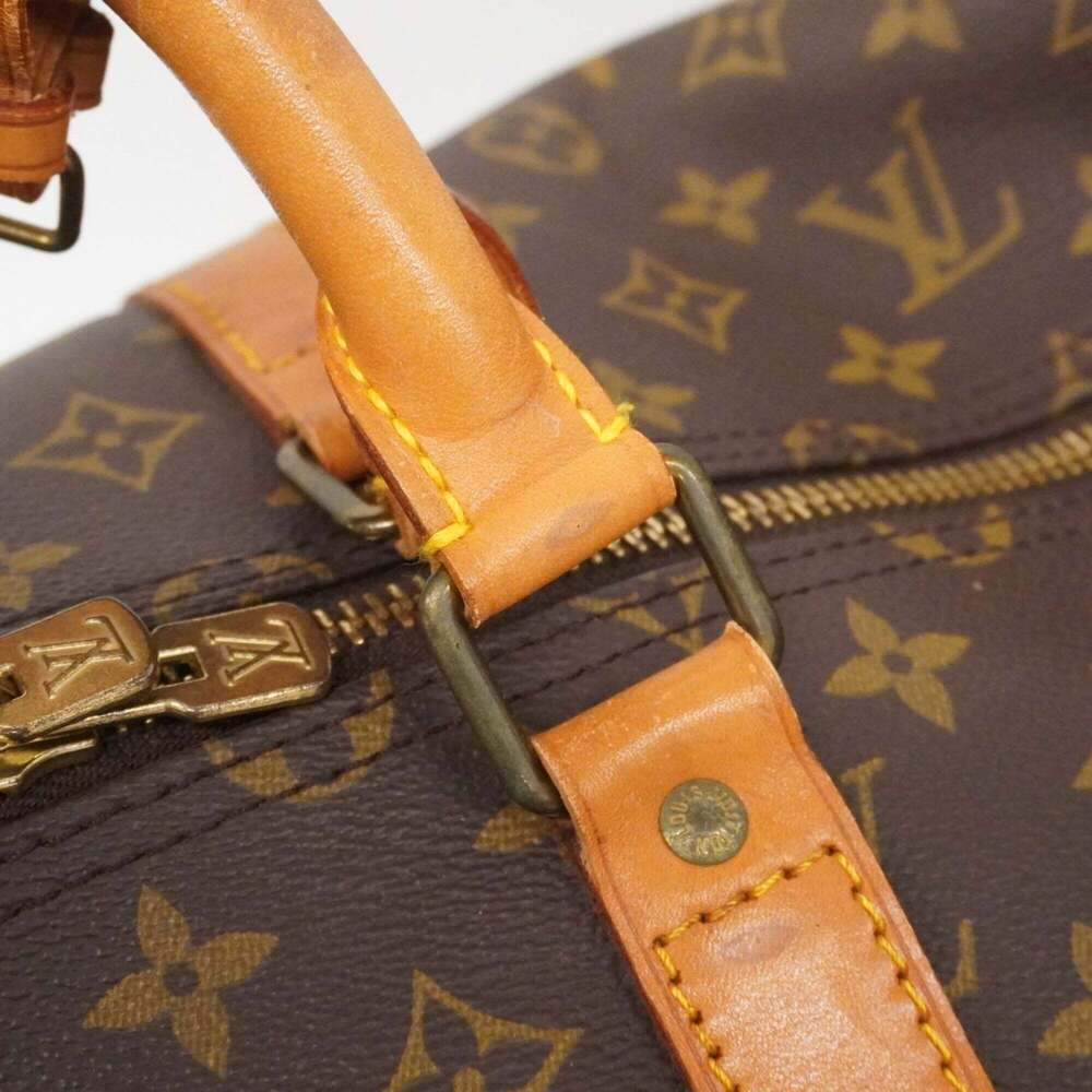 LOUIS VUITTON Brown Monogram Keepall 55 Boston Bag - Picture 8 of 13